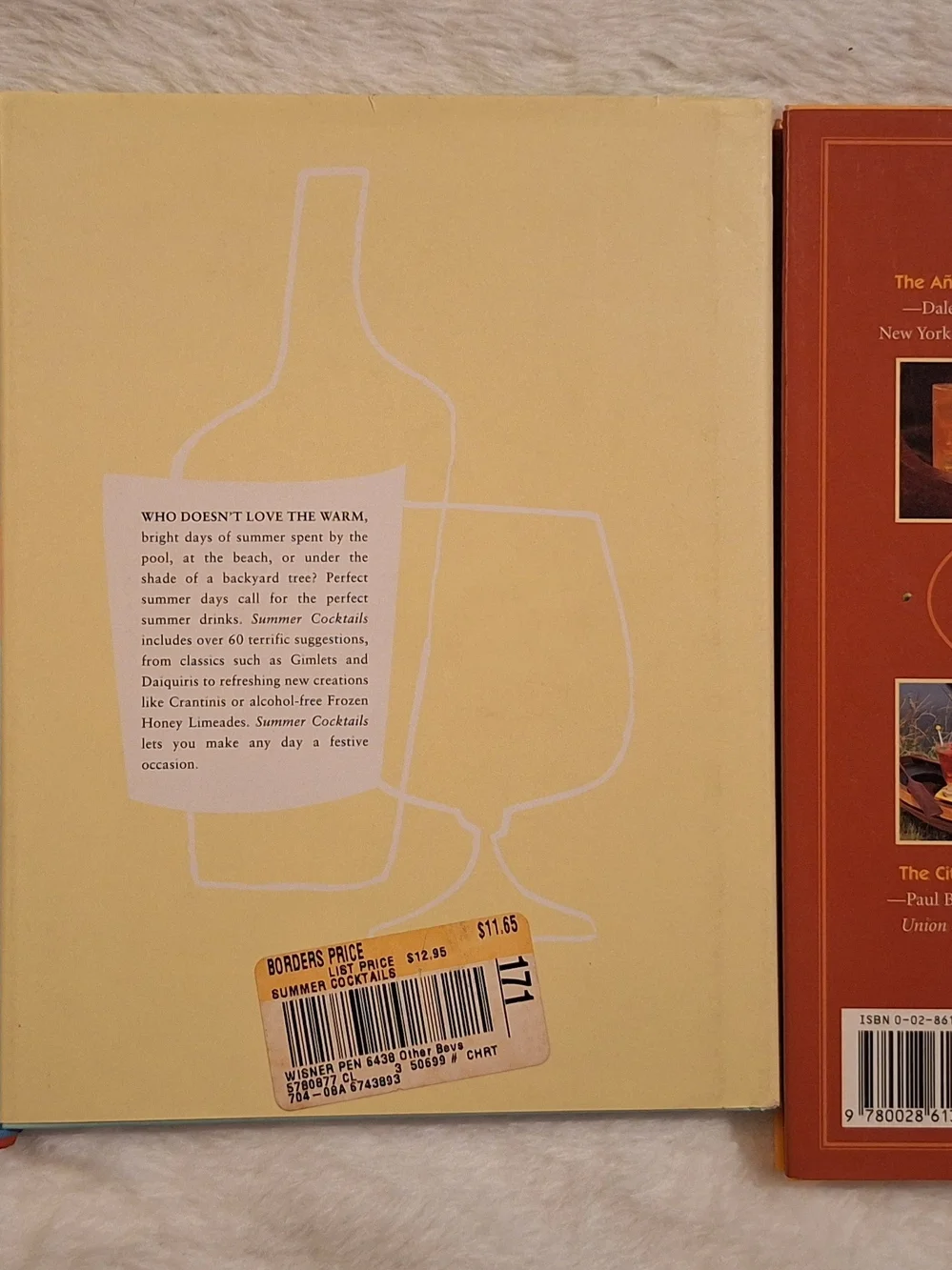 Summer Cocktails Recipe Book — Orange Cover